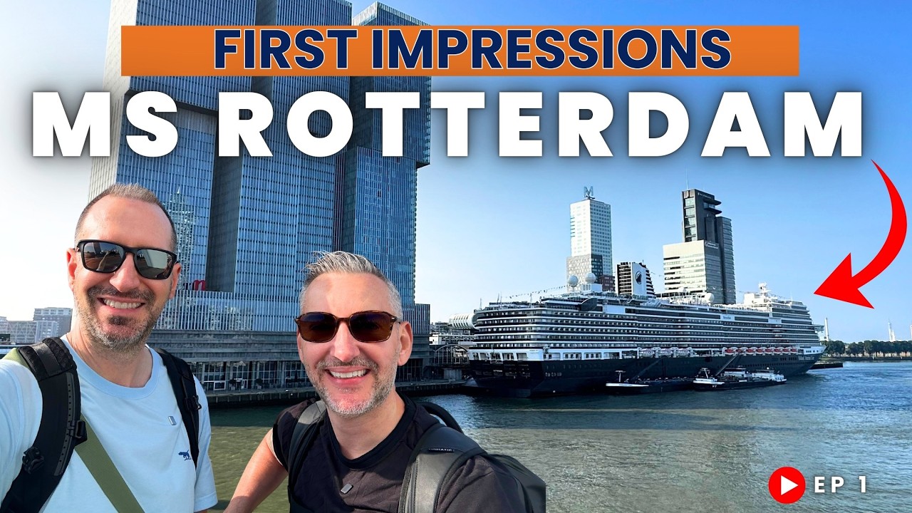 Our FIRST cruise with Holland America!  First Impressions? Rotterdam Ep 1 #hollandamerica
