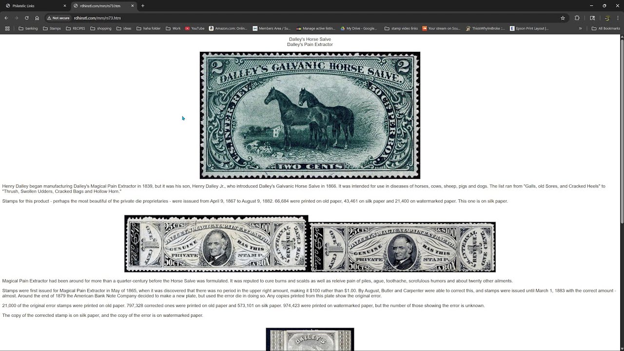 Online Resources For Revenue Collectors/Philasearch.com(Auction House)
