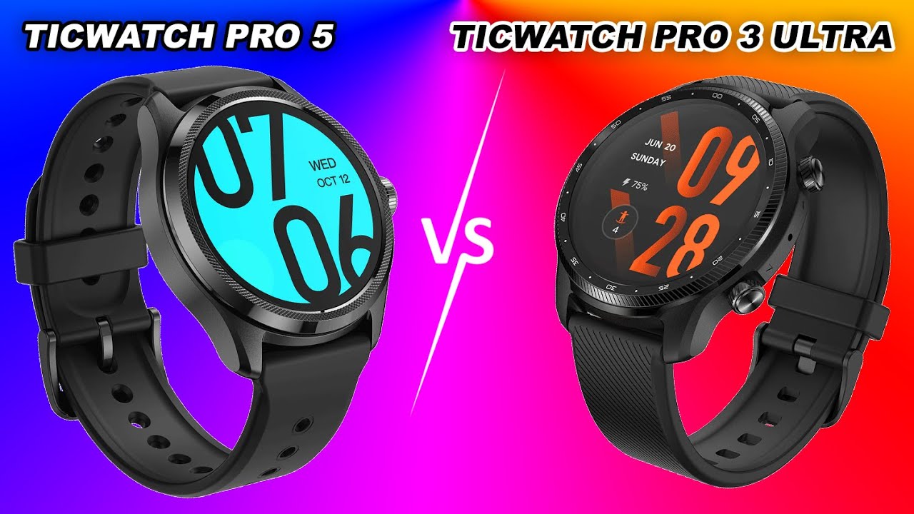 Mobvoi TicWatch Pro 5 vs TicWatch pro 3 Ultra