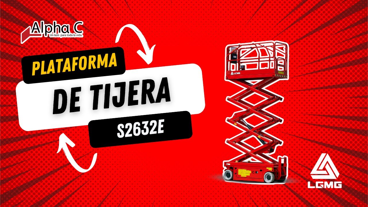 Características Plataforma de tijera LGMG modelo S2632E II