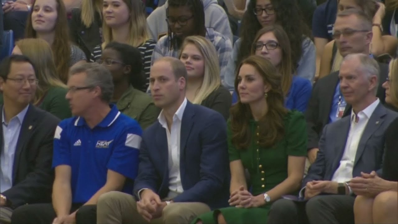 Will and Kate attend volleyball match in Canadian University