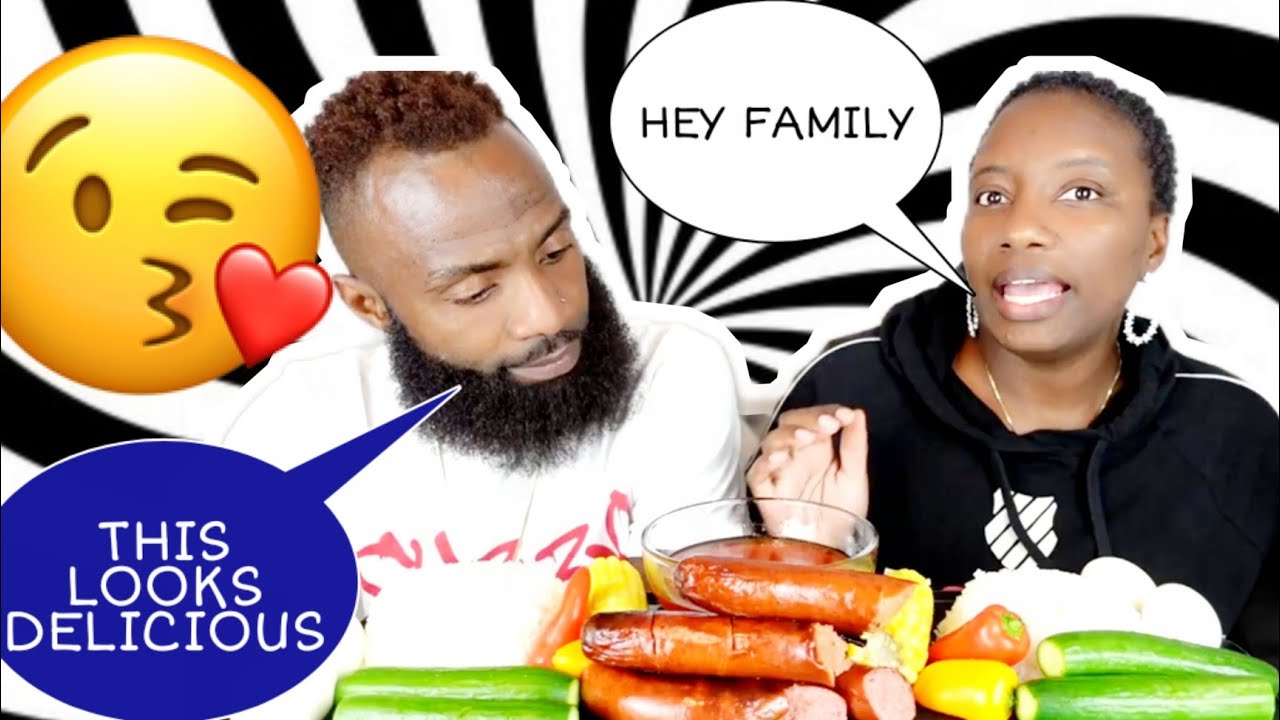 SAUSAGE + CUCUMBERS + RICE || MUKBANG EATING SHOW | THE GREEDY COUPLE 🇯🇲