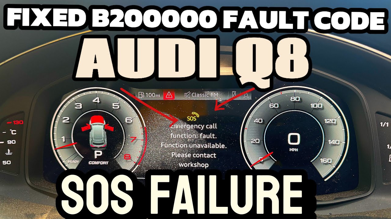 Audi Q8 SOS Fault Code B200000 FIXED | TCU Telematics Unit Replacement & Programming