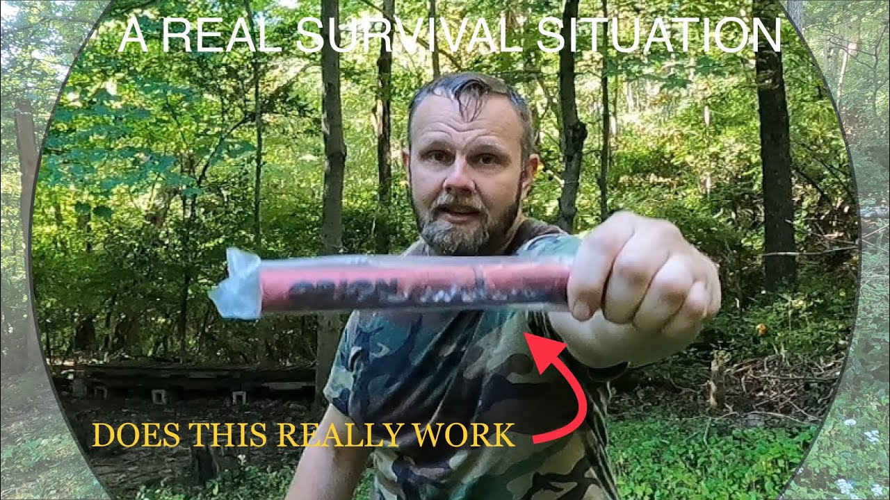 SURVIVAL 15 MIN ROAD FLARE Real Survival Scenario Survival Fire