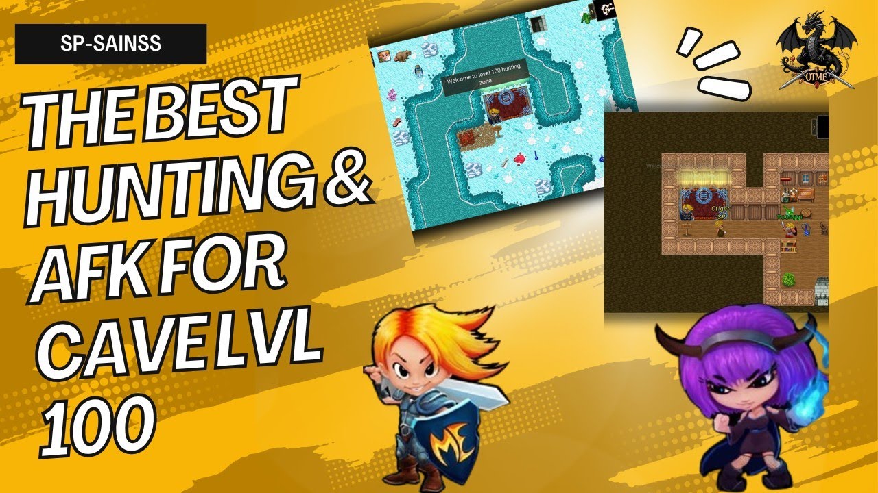 TIBIAME OTME• CAVE LEVEL 100 FOR HUNTING & AFK
