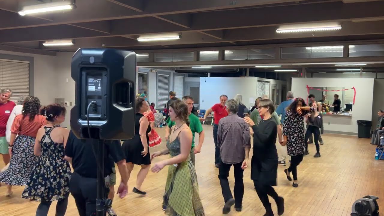 Athens Contra Dance, Dancing in my bones w/ Walkthrough, Music by the Four O Clocks