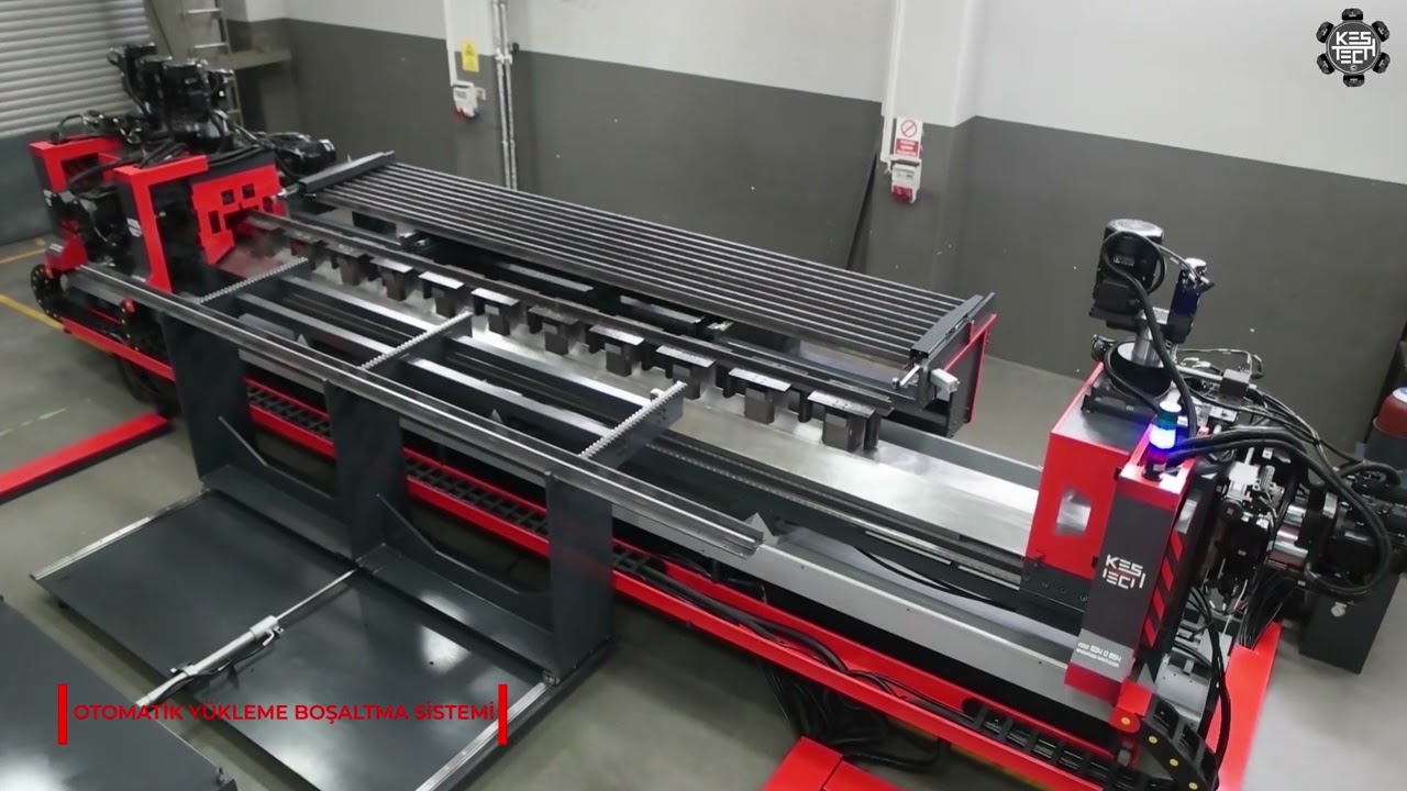 ASANSÖR RAYI İŞLEYEN LINEER CNC TRANSFER MAKİNESİ