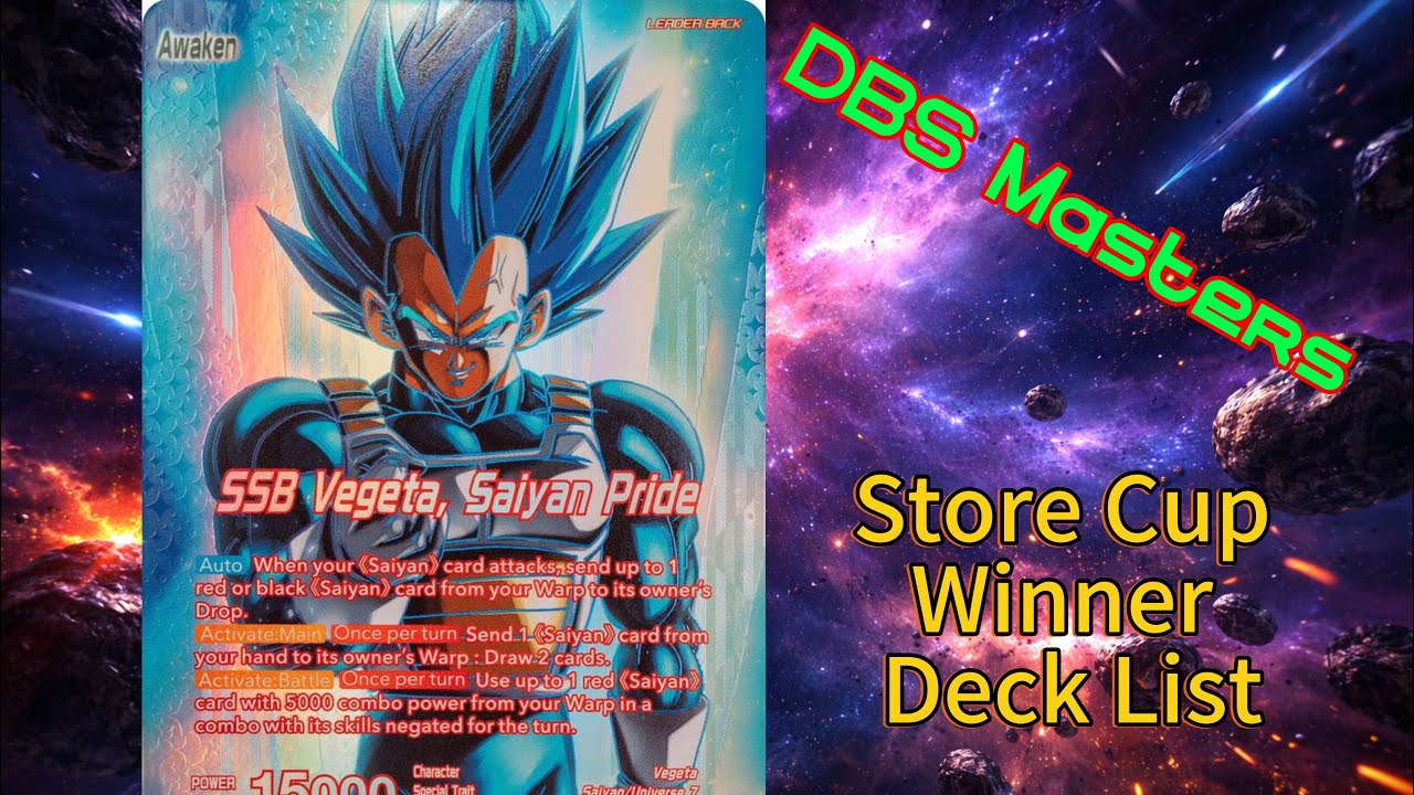 DBS store Cup Winner Deck List Red Vegeta