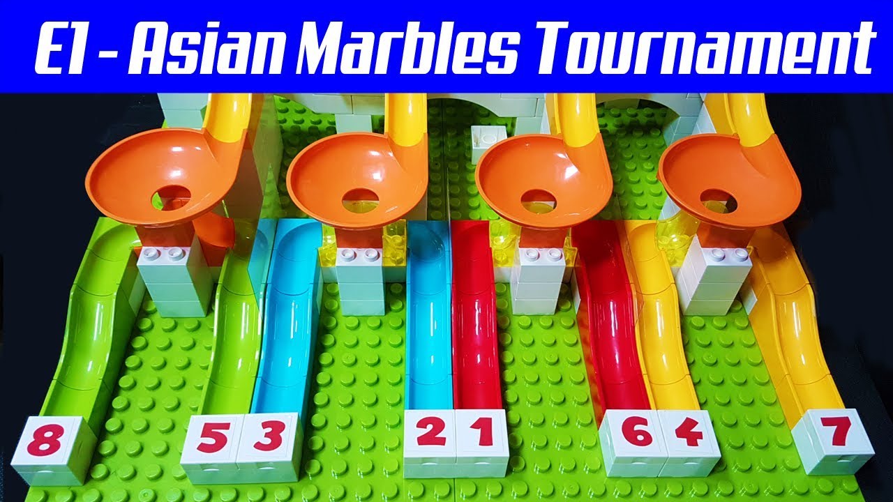 Asian Marble Race: E1 -  Funnels with points - marbles Tournament 2019