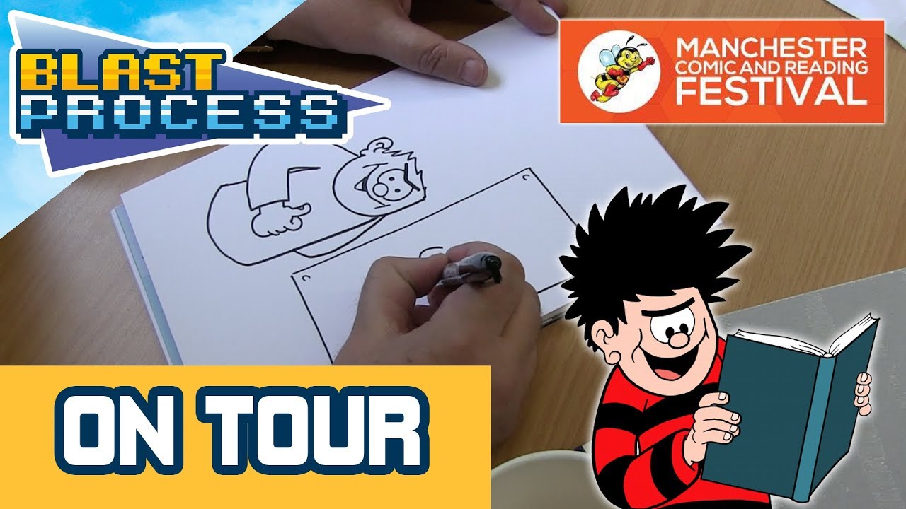 Nigel Parkinson draws Dennis the Menace! - Manchester Comics and Reading Festival 2018