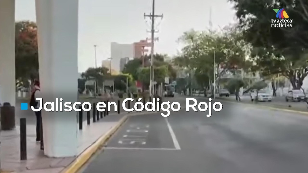 Jalisco bajo Código Rojo: Calles vacías y transporte suspendido tras caída de 