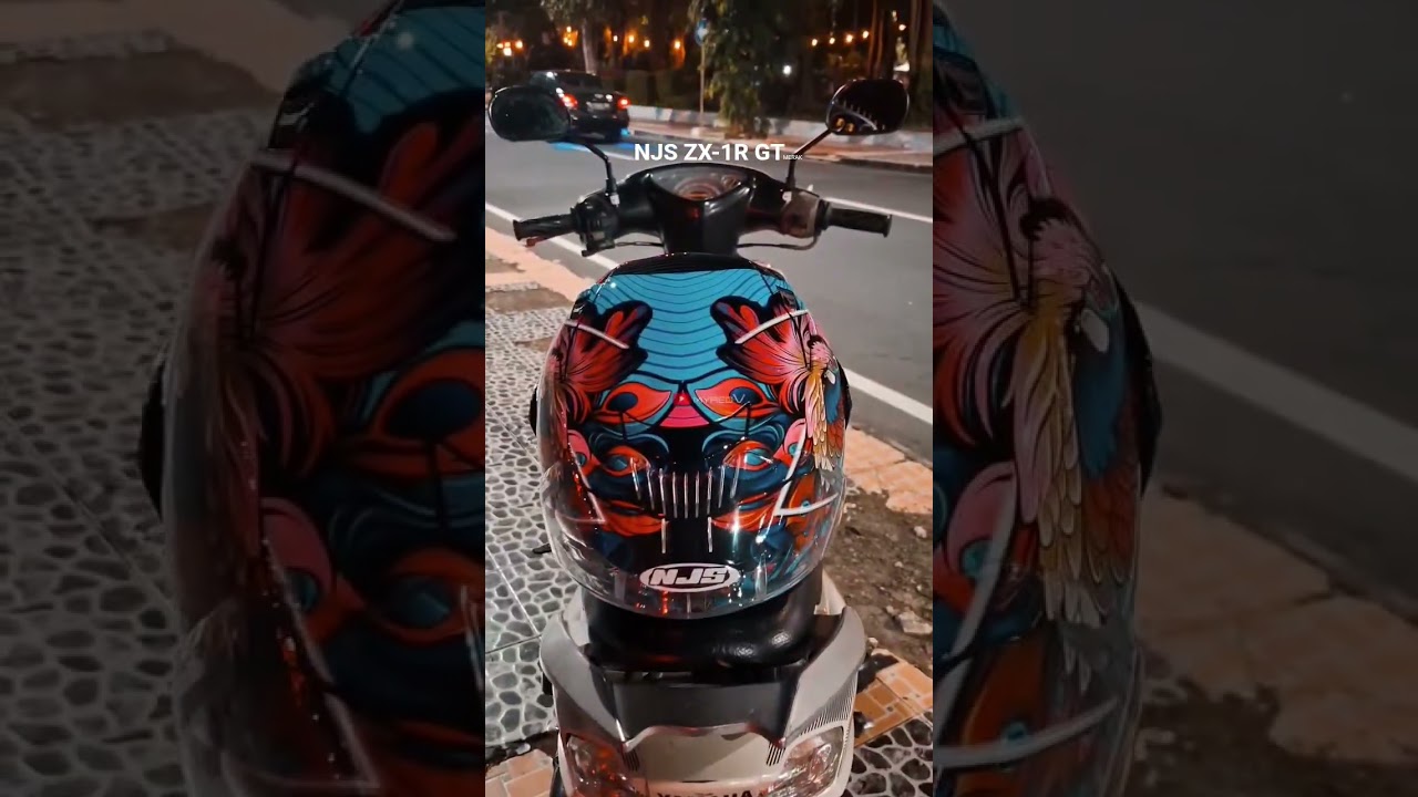 SE KECE ITU ? HELM NJS ZX-1R GT #shorts #shortvideo #vixionold #fyp #1jtview #njshelmet