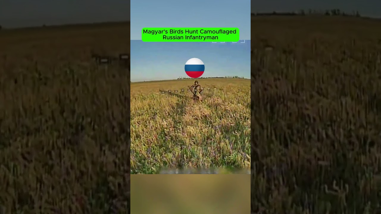 Camouflaged Russian Soldier Tracked by Magyar's Birds FPV Drone | Combat Footage.