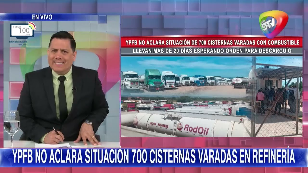 YPFB NO ACLARA situaci&oacute;n de 700 CISTERNAS VARADAS en refiner&iacute;a de Palmasola; millones de litros de g