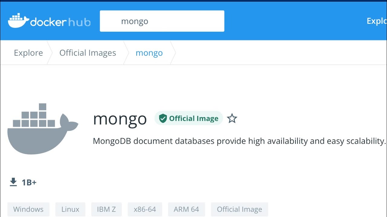 Install Latest Mongo DB on Docker with Terminal [Command Line] (Linux, Ubuntu, Mac, Windows)