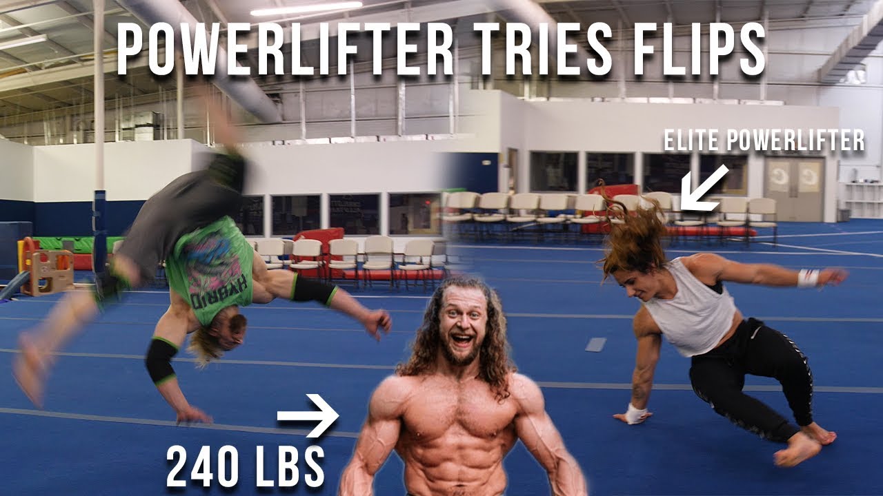 240 Lb Man Can Do Flips? Teaches Me How | Ft. Jujimufu and Tom Boyden
