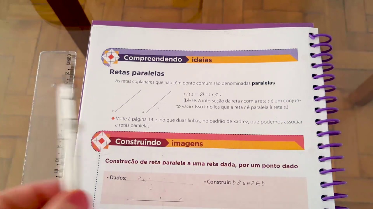 7ºano_Fund II_Construção de retas paralelas processo 1_Aula de Desenho Geométrico