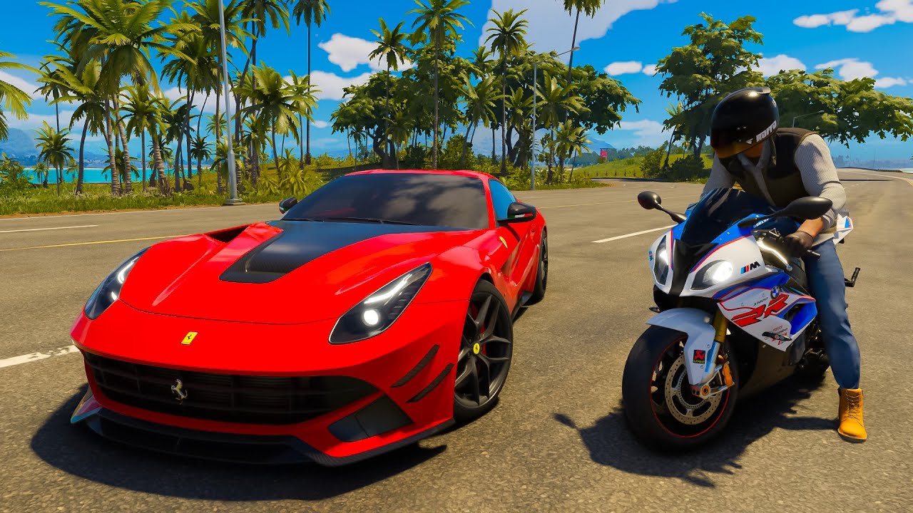 ¡Ferrari vs la MOTO MÁS RÁPIDA DEL MUNDO! | The Crew Motorfest