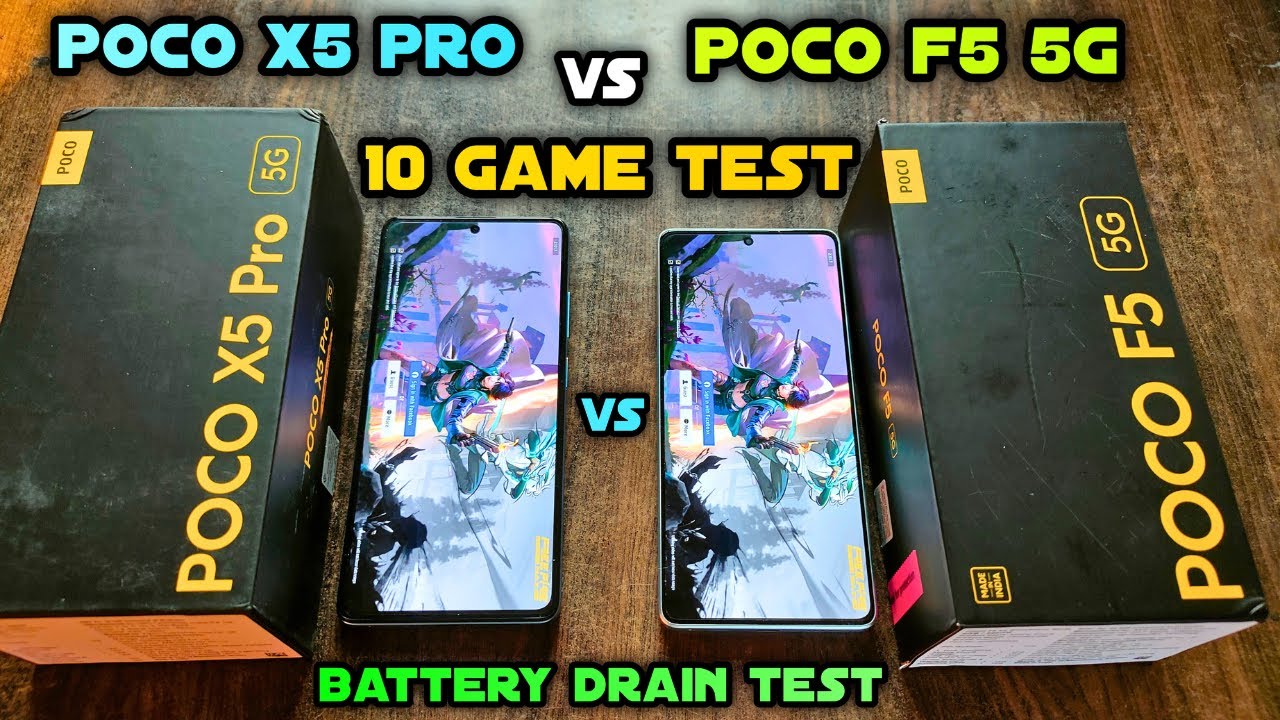 👉POCO X5 PRO 5G VS POCO F5 | GAMING TEST | SPEED TEST | BATTERY DRAIN TEST | BGMI | PUBG | FREE FIRE