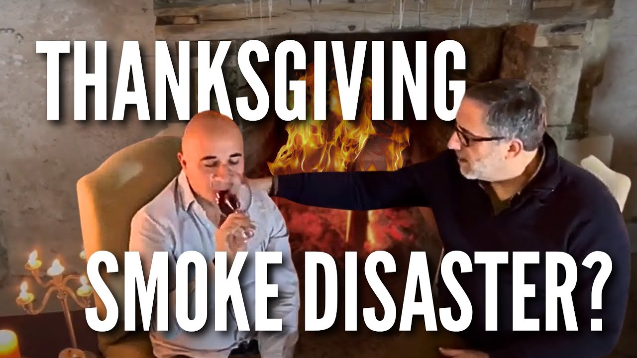 Thanksgiving in the Château: A Surprise Fireplace Adventure