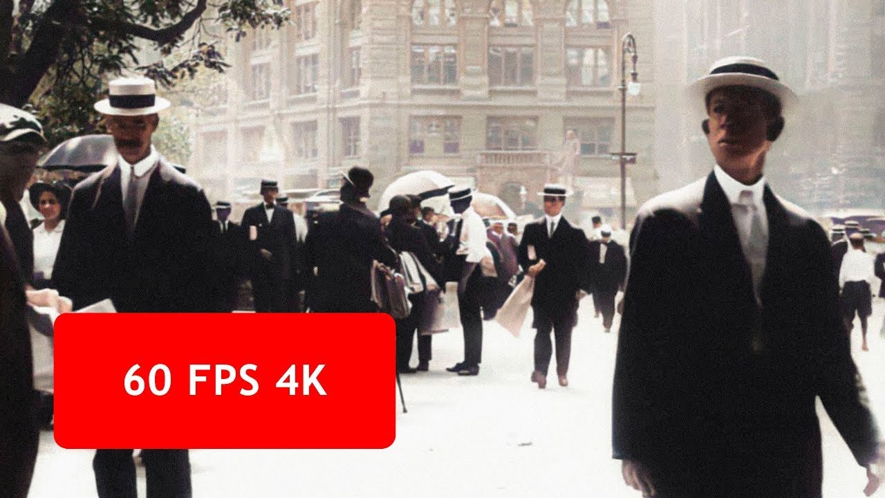 New York en 1900 - New York in late 1900s - 4K - 60FPS
