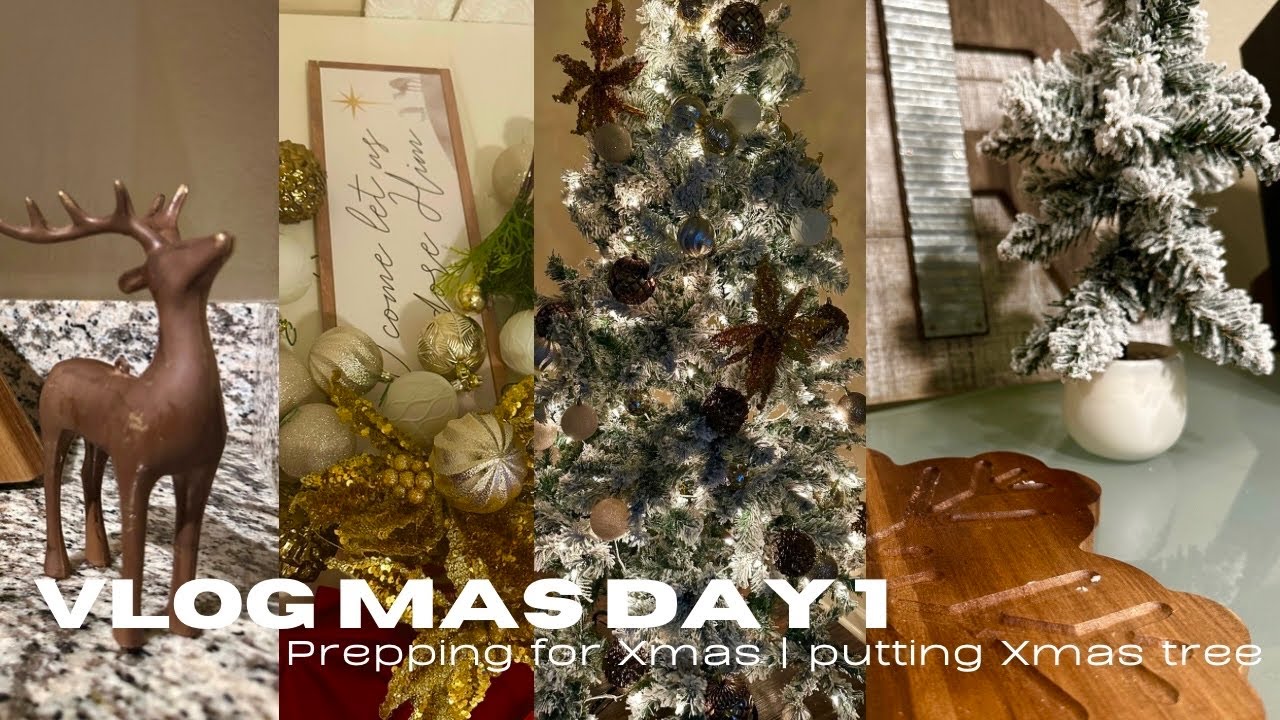 Decorate with me for Christmas | VLOGMAS DAY 1 ||