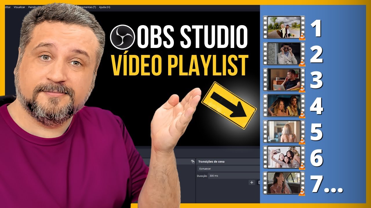 Como fazer lives com PLAYLIST DE VÍDEO no OBS Studio