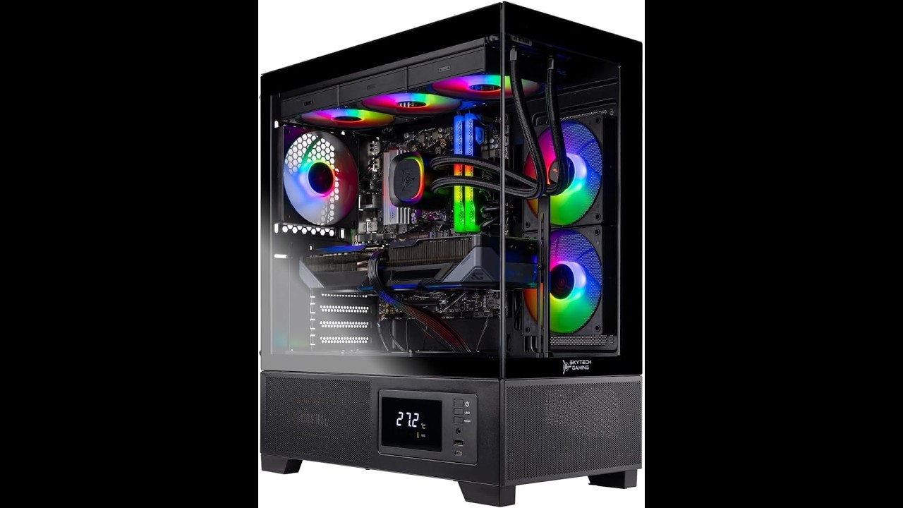 Skytech Gaming Azure 3 Plus Gaming PC, Intel i5 14400F 2.5GHz, NVIDIA RTX 5070 12GB,