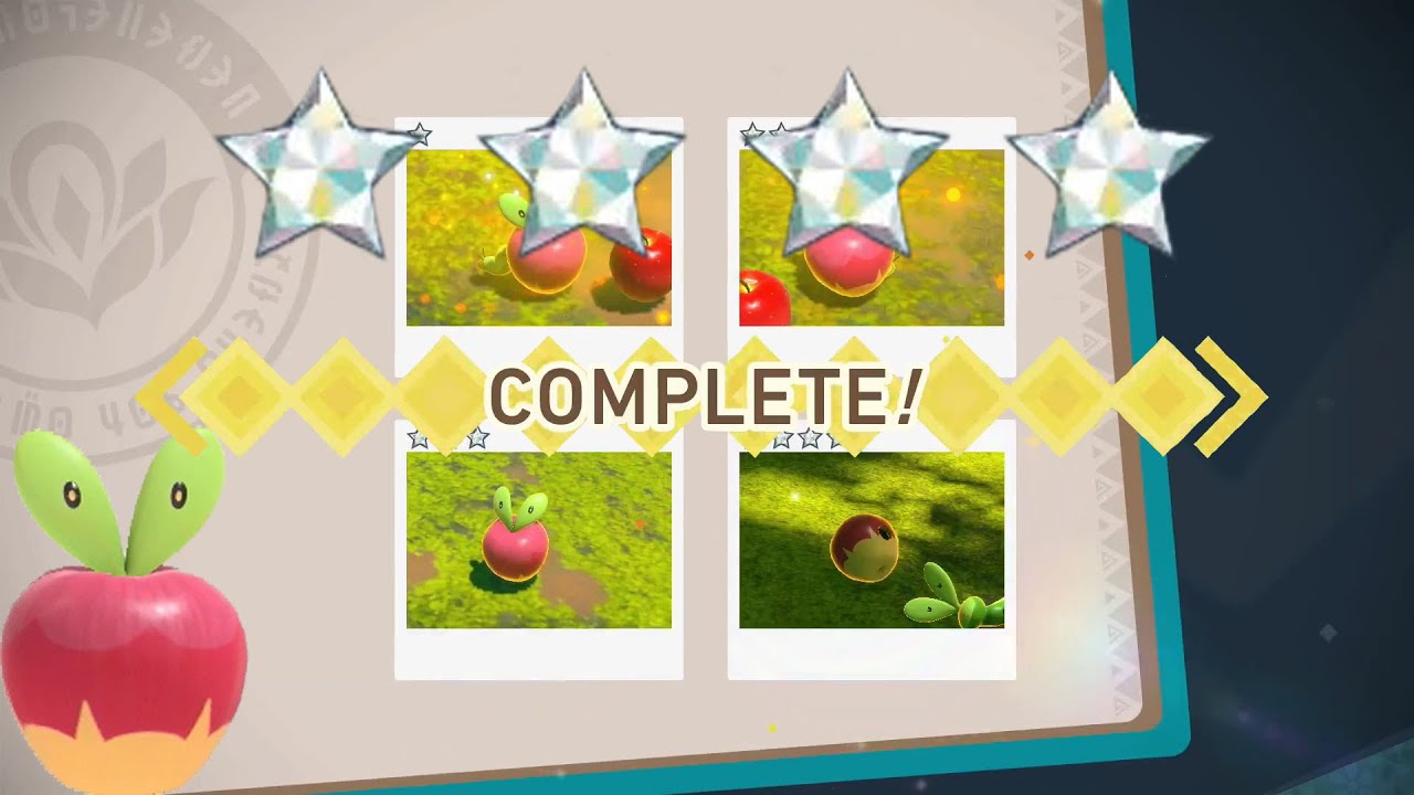 How To Get 1 To 4 DIAMOND STARS For Applin! New Pokemon Snap!