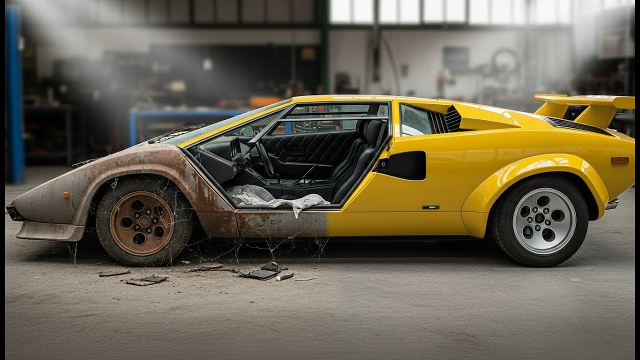 ASMR Lamborghini Countach Restoration (1976 LP400) | Full Abandoned to Factory-New Rebuild