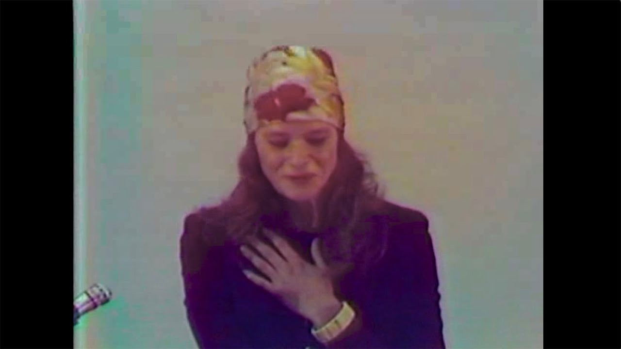 Anne Waldman, 1974, reading her poetry at San Francisco State —The Poetry Center