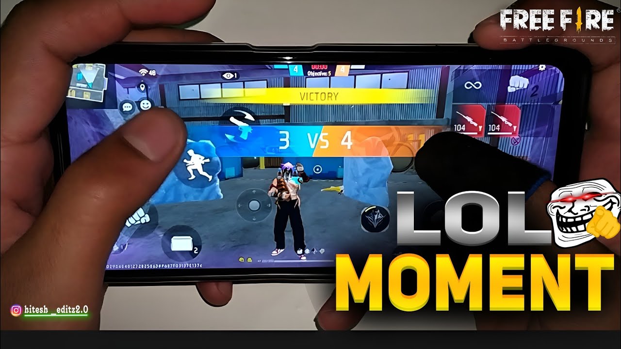 Lol Moment free fire full Rush Handcam Gameplay Hawk Playing [HIGHLIGHTS]