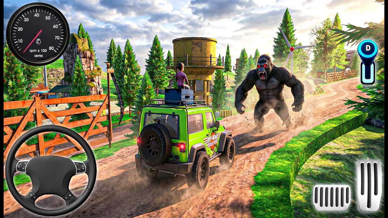 Real Offroad Thar Jeep Driving Simulator - 4x4 Mountain Hill Climbing Games New - Android GamePlay