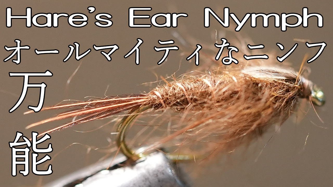 Hare's Ear Nymph Fly Tying ヘアズイヤーニンフ　フライタイイング　渓流定番のニンフ