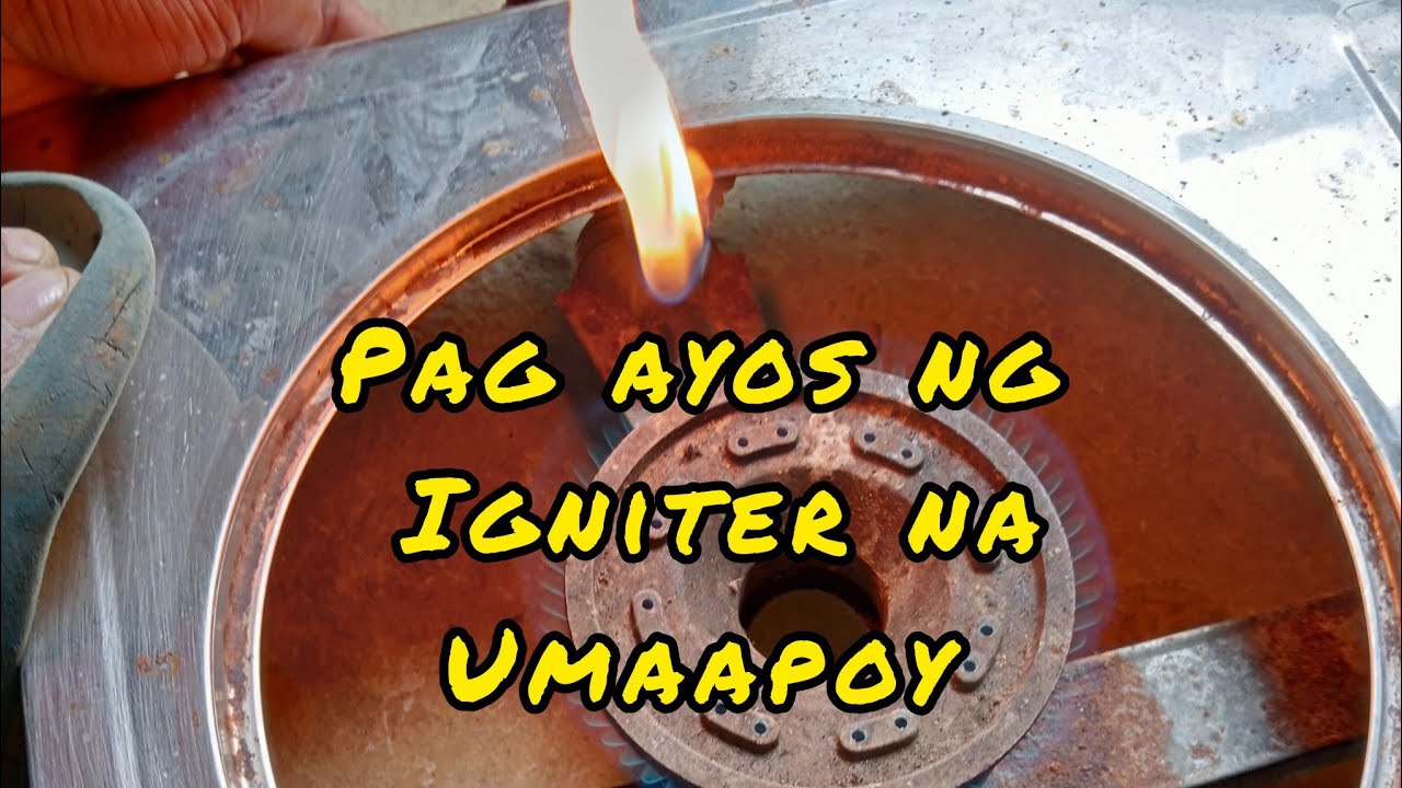 pag ayos na nagli leak na apoy sa igniter: ng gas stove, tutorial