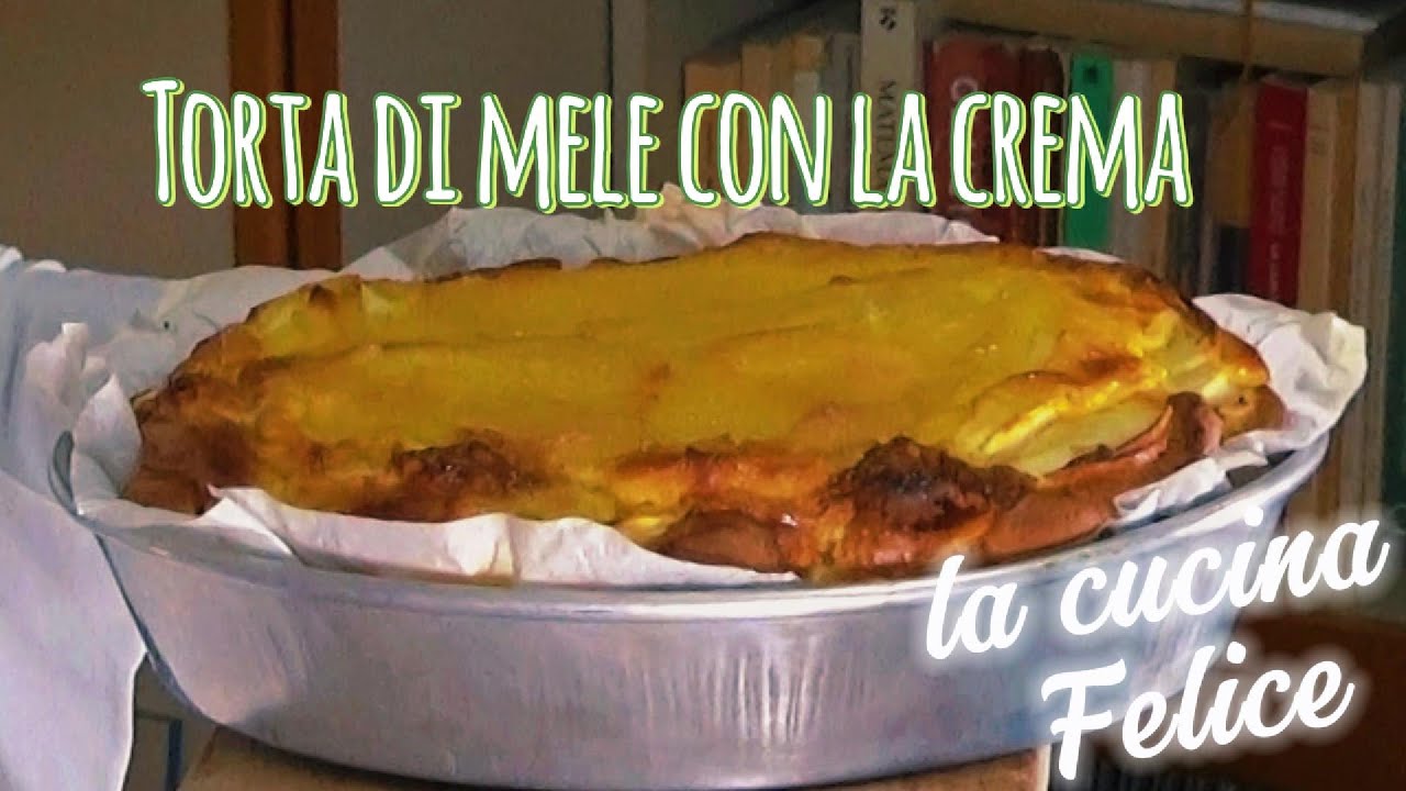 Torta di mele con crema pasticcera