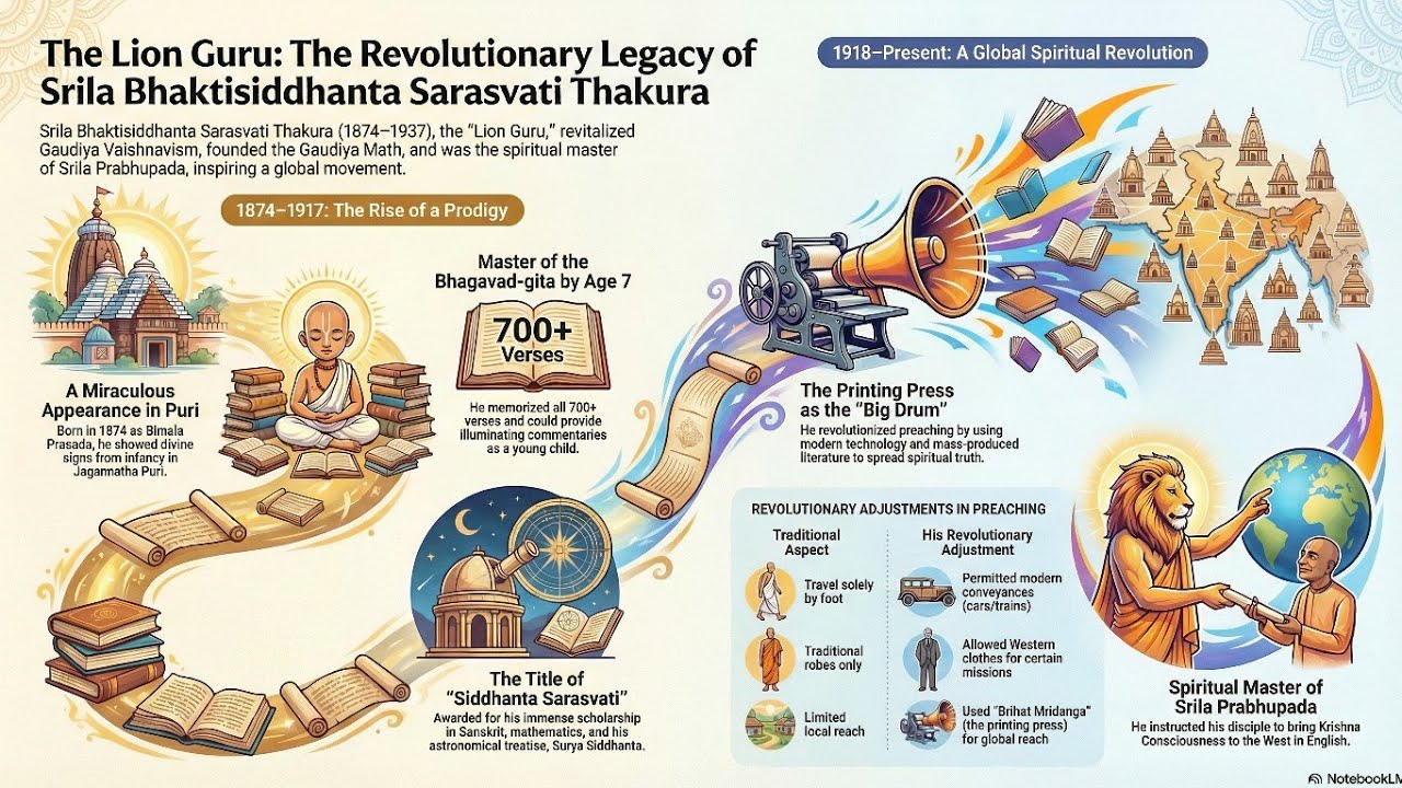 🌼 Srila Bhaktisiddhanta Sarasvati Thakura Appearance Day | Lion Guru of Gaudiya Vaishnavism