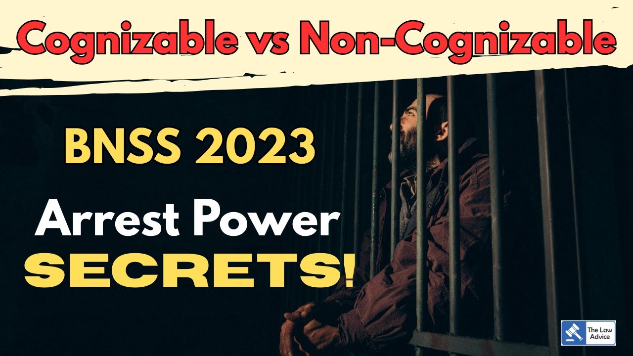 What is Cognizable & Non-Cognizable? | Police Powers under Bharatiya Nagarik Suraksha Sanhita Ep-115