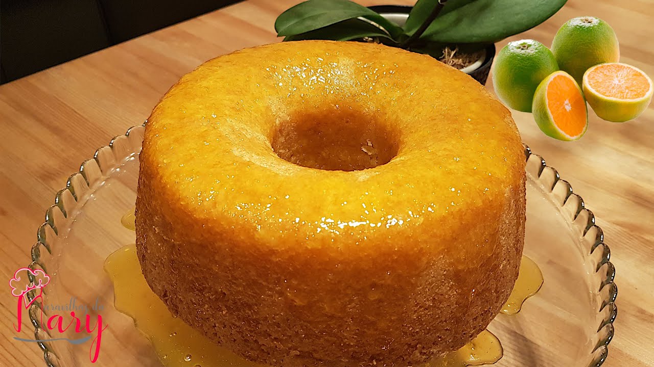 BOLO DE LARANJA DE LIQUIDIFICADOR, GRANDE, ALTO E FOFINHO | CALDA EXTRA
