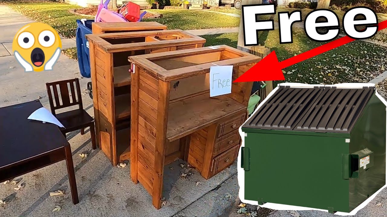 Dumpster Diving Curb Shopping Trash Picking Scrap Garbage Day