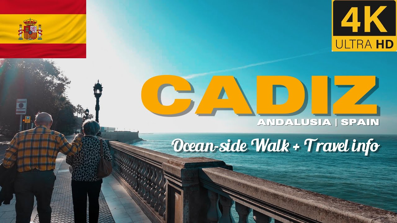 🇪🇸 C&aacute;diz, Spain 😍 | 4K Ocean-Side Walk ☀️🌊 | Andalusia&rsquo;s Hidden Gem