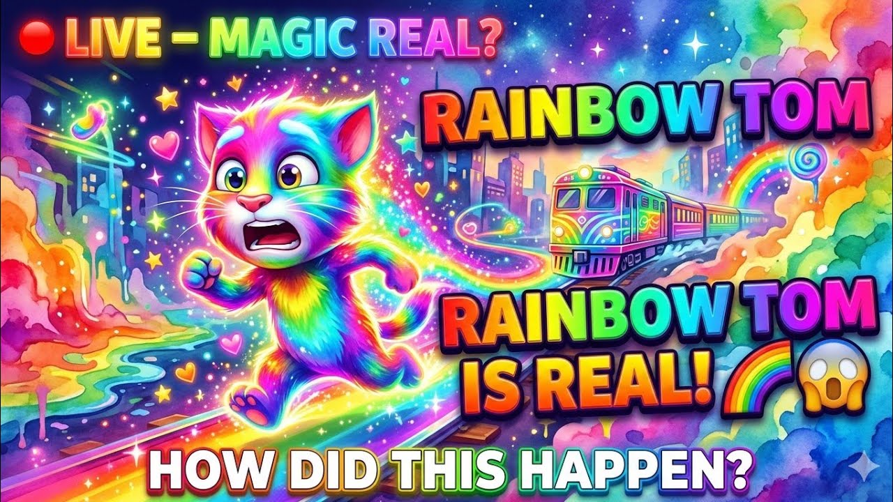 🔴 LIVE: Talking Tom Gold Run – RAINBOW TOM Is REAL? 🌈😱 | The Ghost Player