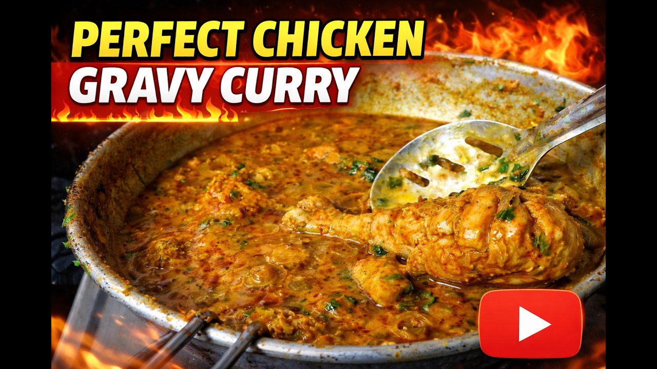 Perfect chicken gravy curry 😋/for beginners/simple and easy process/subscribe for more 😊/aDo follow