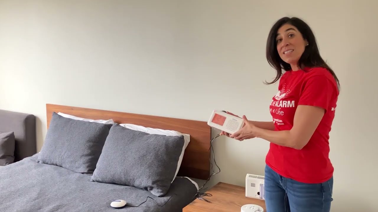 Smoke and Bed Shaker Alarm Demonstration