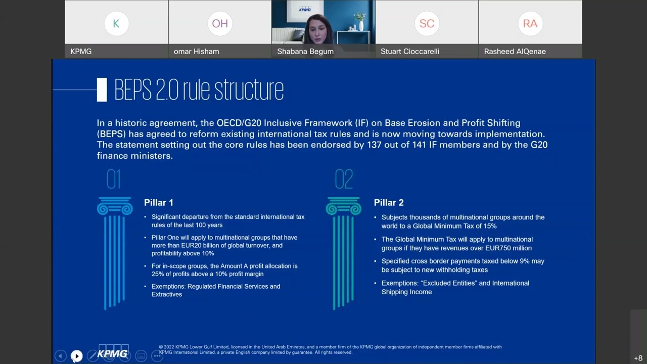 Webinar - Global minimum tax - What is the impact on companies in the Middle East? | KPMG LG