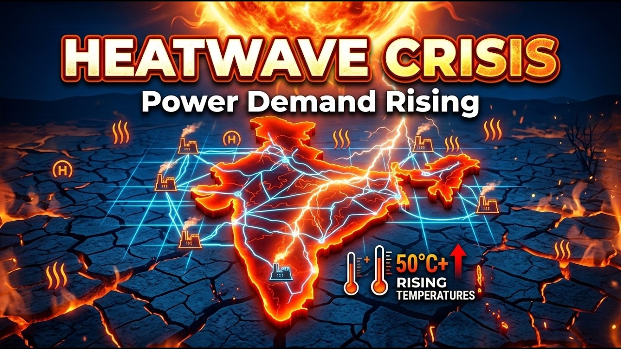 India&rsquo;s Heatwave Crisis ☀️ Power Demand Rising | UPSC