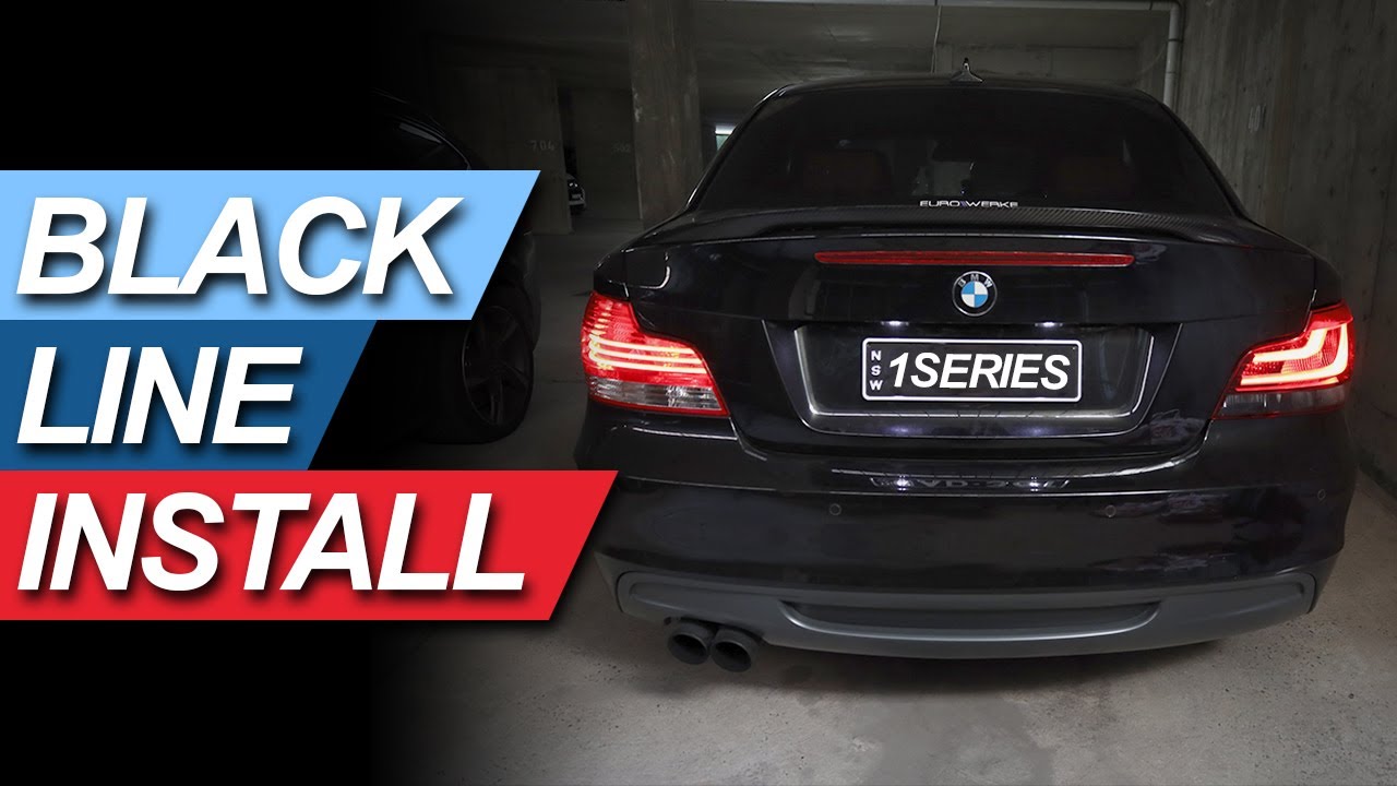 TAIL LIGHT UPGRADE! Blackline - 1 SERIES /// INSTALL - BMW E82 135i LCI