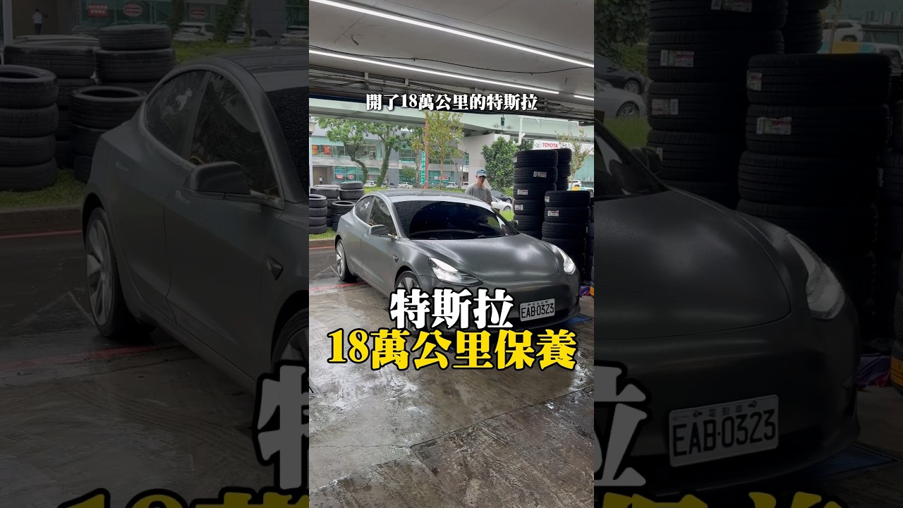 特斯拉十八萬公里保養 #tesla #model3 #modelY #電動車