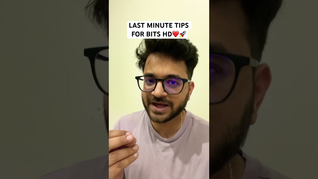 LAST MINUTE TIPS BITS HD❤️🚀 #gateexam #bits #bitspilani #iit #iitjee #jee