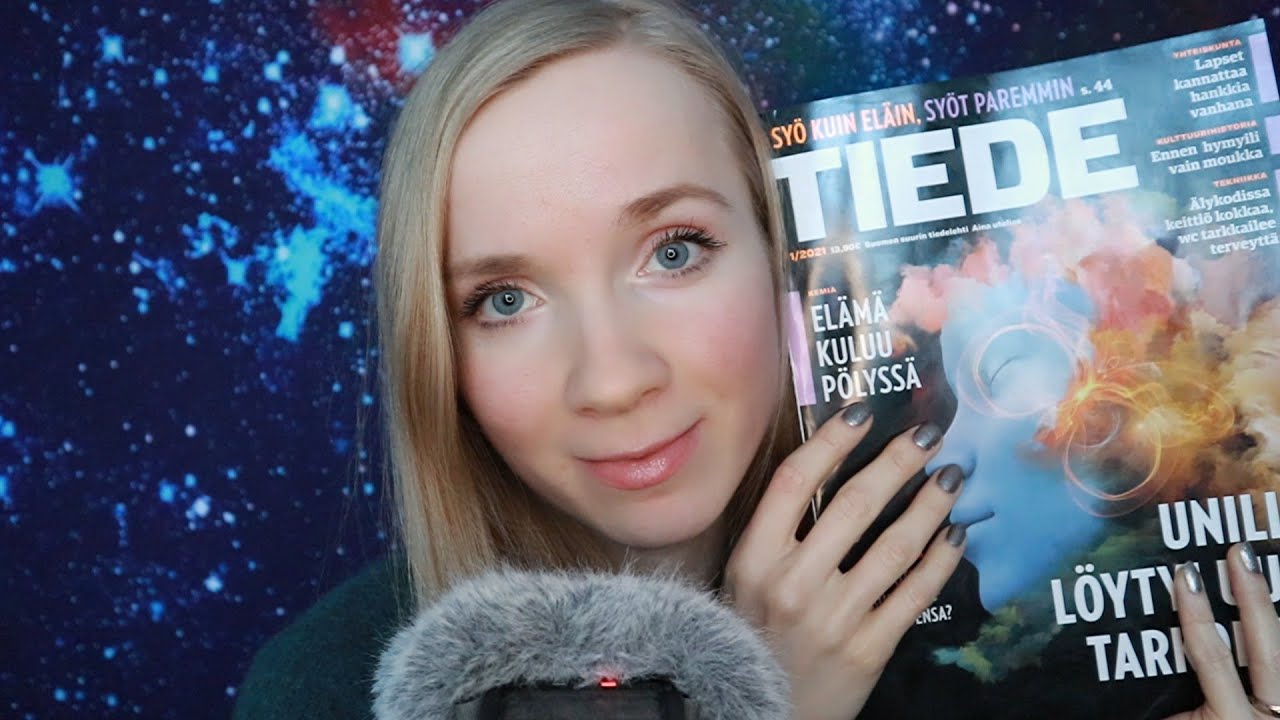 ASMR SUOMI Lehden lukeminen📕 Reading and Whispering